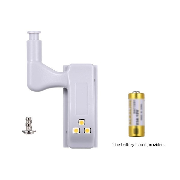 10 stk LED-sensor hengsellampe for kjøkkenskap, garderobe, varmhvit - WELLNGS Varm hvit Warm white 10pcs