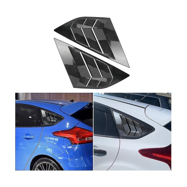 Bagside Louvers Til Focus St Mk3 Hatchback 2012-2018 Tilbehør Scoop Cover, Carbon Fiber