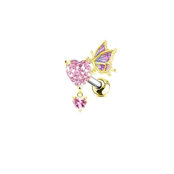 Gabei Eurooppalainen ja amerikkalainen siipi Avain Navel Ring Navel Umbilical Umbilical Cardilate