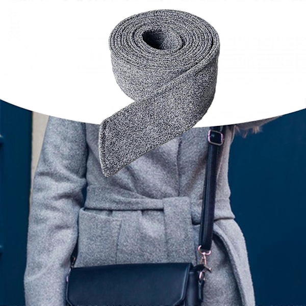 Dam Kepsnäckesrock Bälte Midjebälte Brett Midjebälte Mångsidigt Midjebälte Sash Trenchcoat Bälte Långt Nog För Kappor Shopping gray
