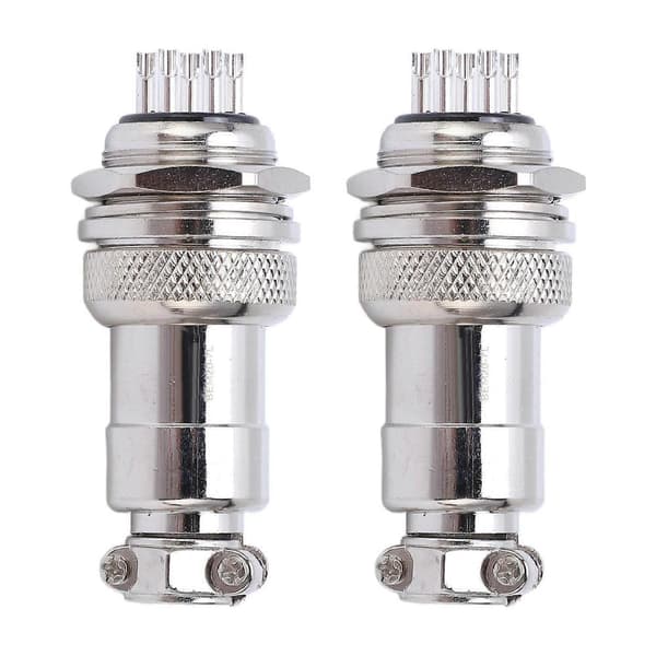 2 stk. 20 mm zinklegering luftfartsstik stikdåse AC DC 250V