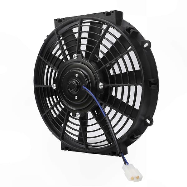 10-tommer 24V 80W højhastigheds-køleblæser med 10 blade til bilkølere