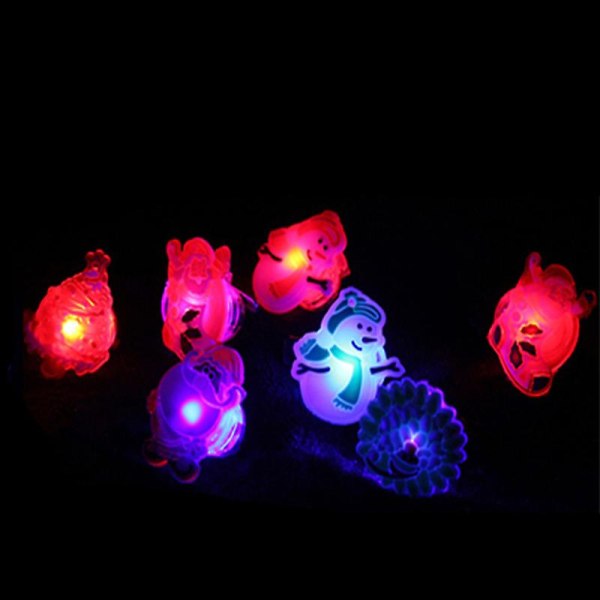 25 Pieces Random Style Christmas Brooch With Flashing Led For Children Random Style