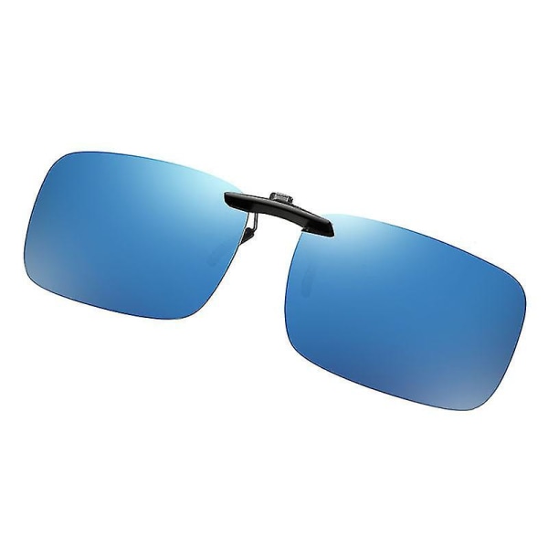 Polariserte solbriller for brillebrukere Overdimensjonerte solbriller med brilleveske for menn Blue