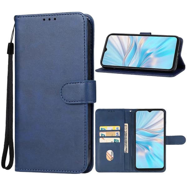 Lærtelefondeksel til Blackview Oscal C70 Blue