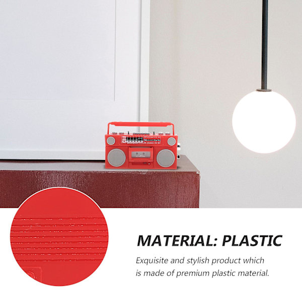 Husornamenter Dukkehus Landskap Layout Prop Mini Modell Rollespill Sett Mini Radio Pynt