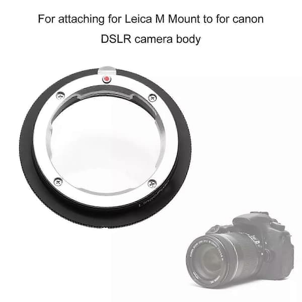 Metall Linseadapterring for Leica M LM L/M-fatning til EOS EF 700D 600D 5D III 6D js