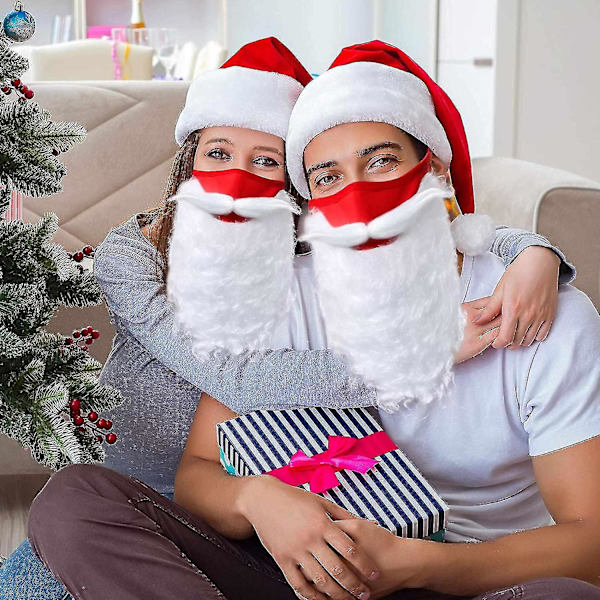 Jultomte Skägg Kostymtillbehör Juldekoration Fest Semester Nyhet För Vuxna