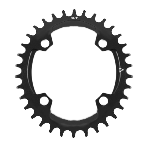 Smal bred enkelkedjering för cykel Mtb-cykel: 96bcd, olika storlekar (32t/34t/36t/38t), rund/oval form Black 36 Ellipse