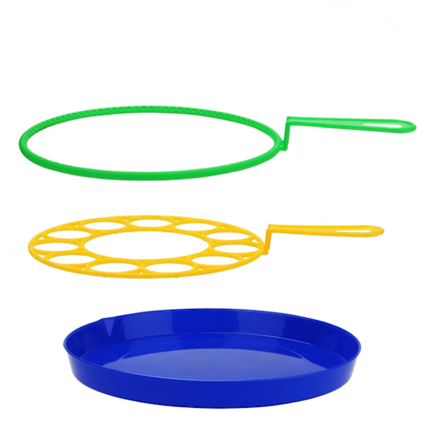 3PCS Bubbelpinne Set Kreativ Rolig Bubbeltillverkning Bubbelmaskin Bubbelpinnar Utomhusleksaker För Barn