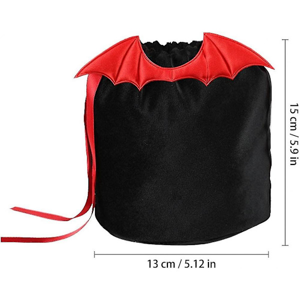 Halloween-vetoketjupussit - 10 kpl Halloween-tyylisiä lepakko-koristepusseja temppu-tai-herkku-lahjapusseja (5.12*5.91 tuumaa)