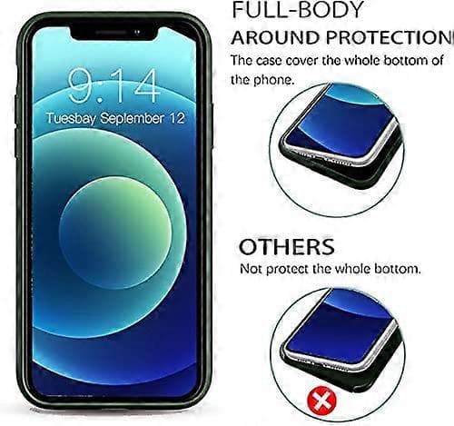 Flydende silikone tegnebogsetui til iPhone 12, iPhone 12 Pro 6,1 tommer (2020-udgave)