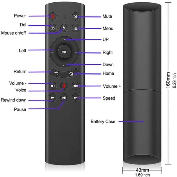 G20 Fjärrkontroll för Nvidia Shield TV