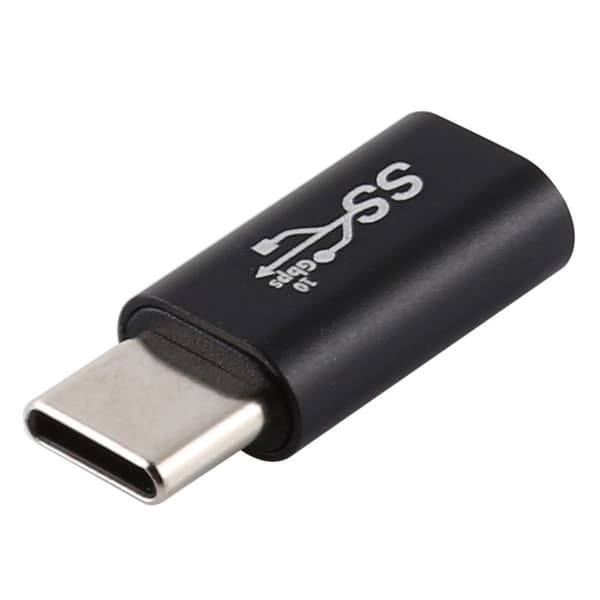 USB-C Naaras - USB-C Uros Adapteri Musta size 20