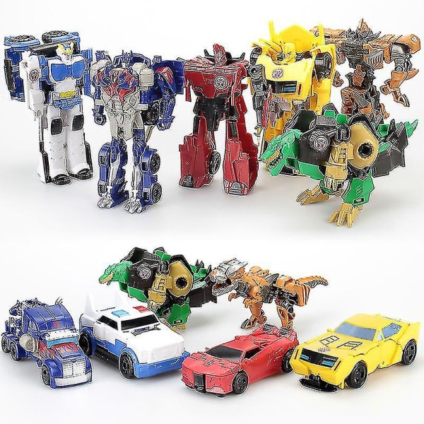 Transforming Toys King Kong Optimus Prime Dinosaur Terminator Warrior Robot Toys Børns Feriegave-jernhånd S