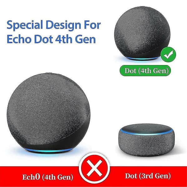 Veggmontert holder for Echo Dot 4.