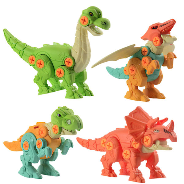 Ta isär dinosaurie leksaker för barn dinosaurie byggnad med skruvmejslar DIY leksak konstruktion set pussel byggnad leksak dinosaurier för barn pojkar flickor