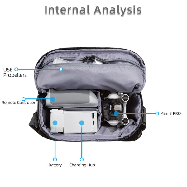 Transportabel taske Opbevaring Skuldertaske Rejse Opbevaring Taske Bæretaske Til Mini 3 Pro Tilbehør