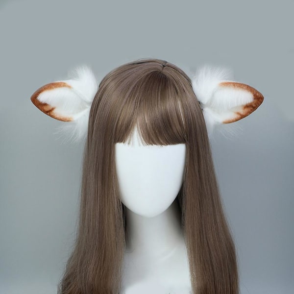 Plysj Furry Bunny Ear-hodebånd for simulering av festdekorasjoner