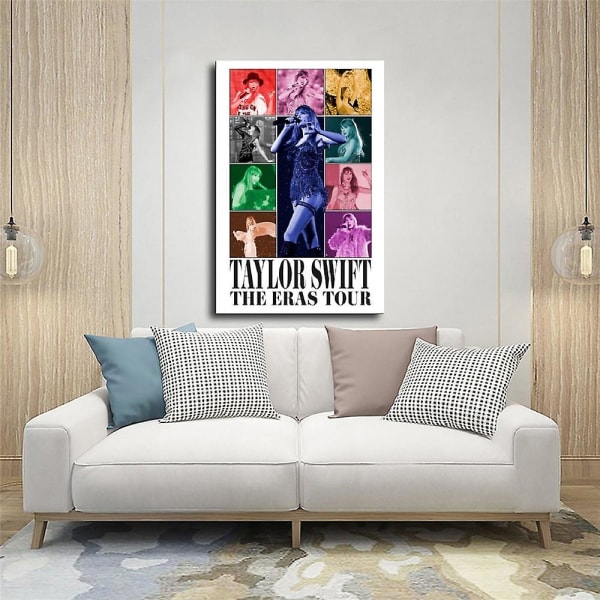 Kodin sisustus Taylor Swift The Eras Tour Wall Art World Tour -elokuvajuliste Kehystämättömät lahjat 30x45cm