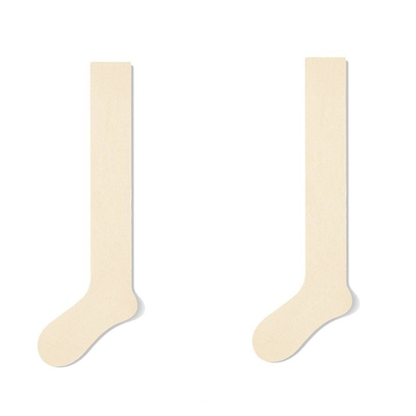 Knestrømper - Kremhvit
