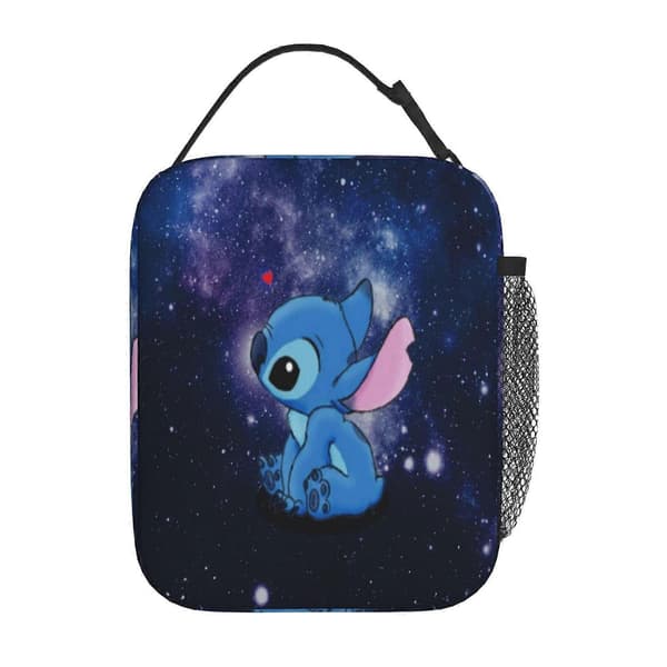 a283 Tecknad Stitch Återanvändbara Lunchväskor Stor Tote Lunchlåda spq283