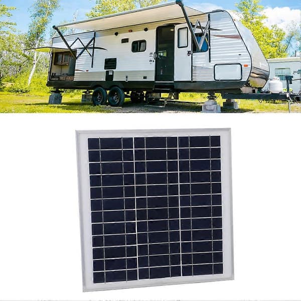 100W 12V Solpanelssats med laddningsregulator MPPT Aluminiumsolpanel för utomhusbruk Husbil Camping Båt