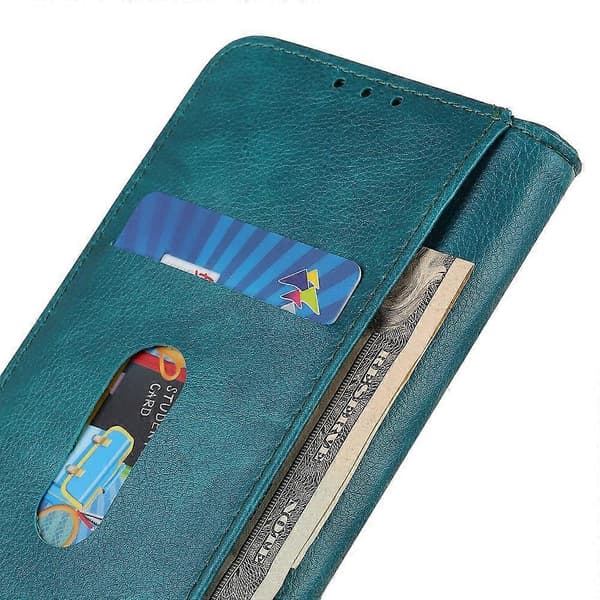 Til Xiaomi Redmi Note 14S 4G Stand Case Split Læder Litchi Tekstur Wallet Telefon Cover Multicolor Black