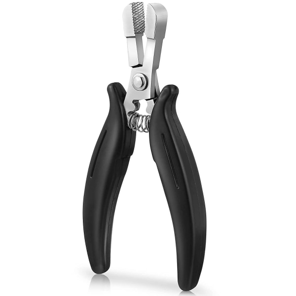 Hair Extension Pliers For Bonding Extensions Hairpiece Hair Thickening Hair Removal (black)