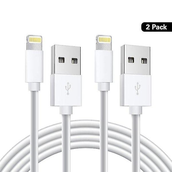 2-pack iPhone Snabbladdnings Lightning-kabel för iPhone/iPad