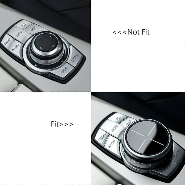 Rød Aluminium Ring Centerkonsol Idrive Multimedie Controller Knap Ring Til - 1 2 3 4 5 6 7 Serie