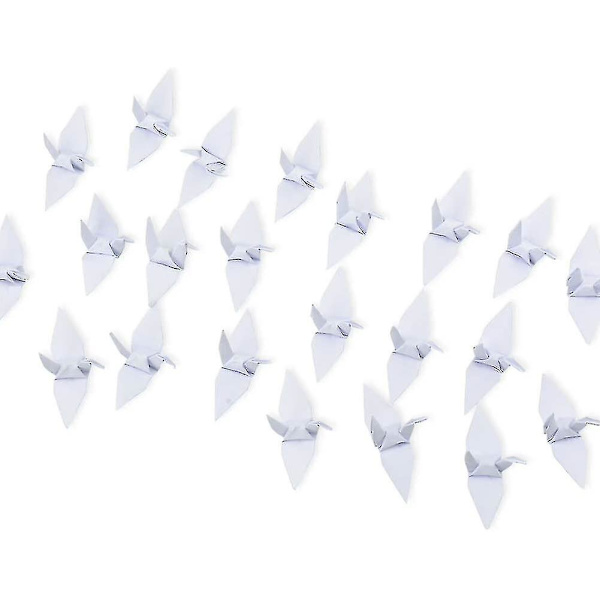2024 Nya Equats Crane 100 st Hand -vikta Origamipappersblommor Ring Lämplig för Bakgrund Heminredning Whitead1467