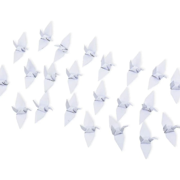 2024 Uusi Equats Crane 100 Kpl Käsin Taitettu Origami Paperikukka Sormus Sopii Taustalle Koti Dekoraatio Whitead1467