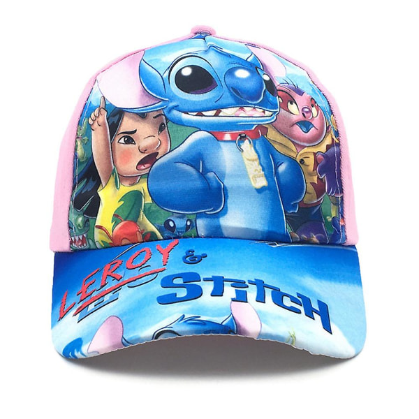 Kids Boys Stitch Printed Adjustable Visor Cap Baseball Hat Summer