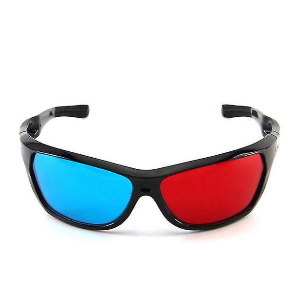 Anaglyph 3d Glasses (red And Cyan Blue), 3d Glasses For Tv Or Computer, Sports Style, Brand 4 Pairs Pack