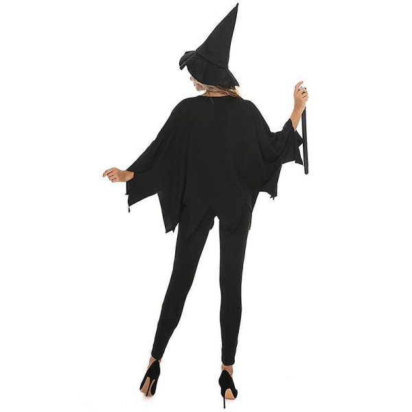 Voksen Halloween græskar kostume sæt græskar kappe poncho med hat XL