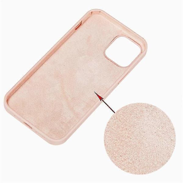 Mängdköp Kompatibelt Skal för iPhone 15, Flytande Silikon, Mjukt Foder, Baksidesskydd LightGreen