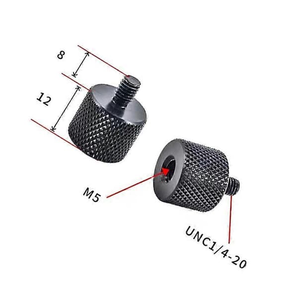 Adapter 1/4 til M10 til stativer og kameraer 5-pak M5