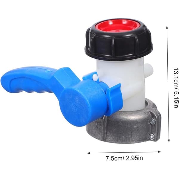 Adapter til IBC vandtank kugleventilbeslag til IBC-beholder ventilforbindelse til vandbeholder Blue