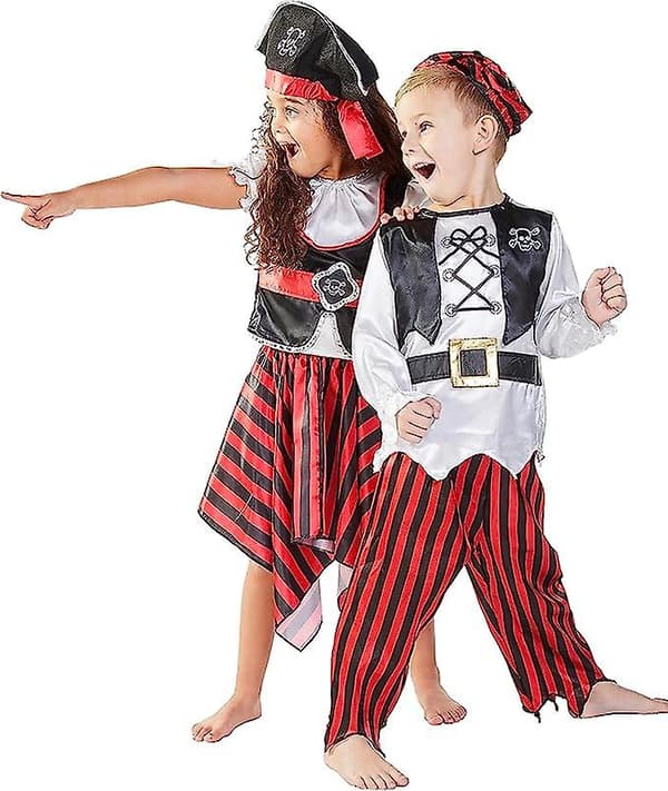 Ragget piratkostume til børn 883619s Small