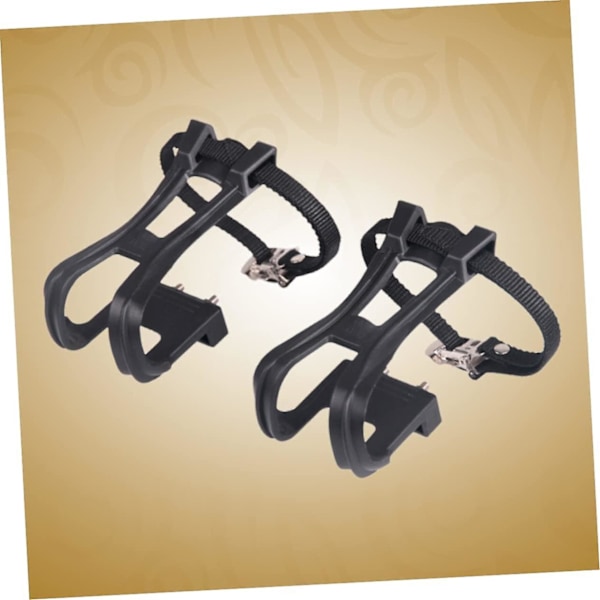 1 par børnecykler, cykelpedaler med tåclips, mountainbikes, mountainbikes, nylon cykelpedaler med cykeltilbehør, nylon bi