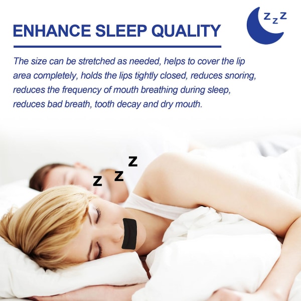 Nukkumiseen tarkoitettu suuteippi, edistynyt hellävarainen suuteippi, kuorsausta estävät unen nenänauhat - kuorsauksen välitön helpotus, vähemmän suun hengitystä 30 pcs