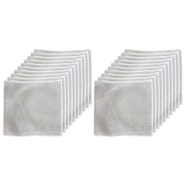 20x Grå Multifunksjonelle Metalltrådvaskekluter Premium Nylon-FA-