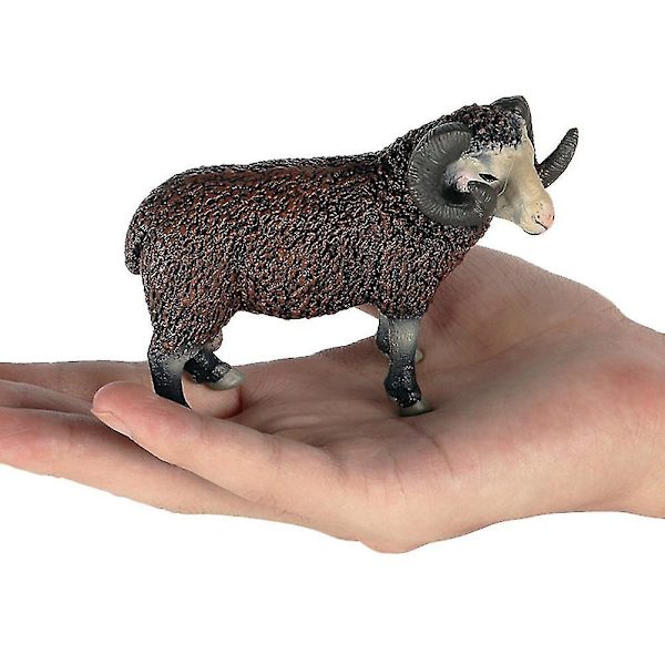 4 stk. Mini geitdyrfigurer, gave til barn, småbarn