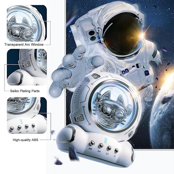 Astronaut Luminous Bluetooth-högtalare, 360omnidirectional Stereoeffekt, Sju nattljusseffekter för sovrum, flickor Pink