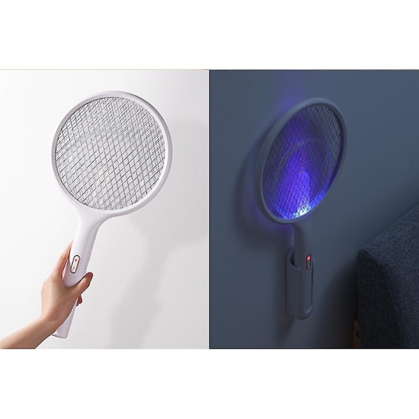 Elektrisk mygg USB oppladbar racket anti insekt fly bug zapper killer bærbar håndholdt