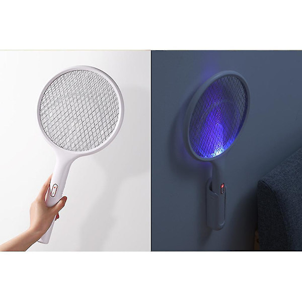 Elektrisk mygg USB-uppladdningsbar racket Anti insektsfluga Bug Zapper Killer Bärbar handhållen