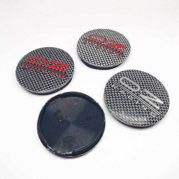 4 stk Nye M582 Oz Racing Hjulkaps Nav Senter Navkapsler Felger Erstatter Støv Legering Deksel 55mm 52mm Black RD