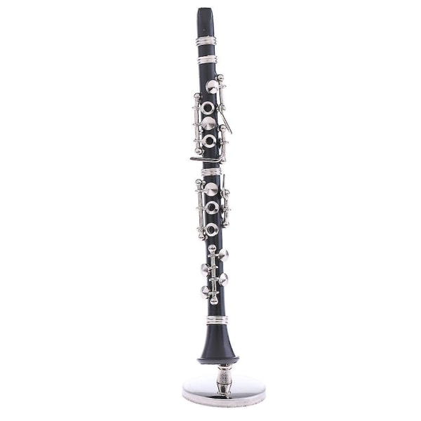 1/6 musta klarinetti-instrumentti laatikolla 12' toimintahahmoille