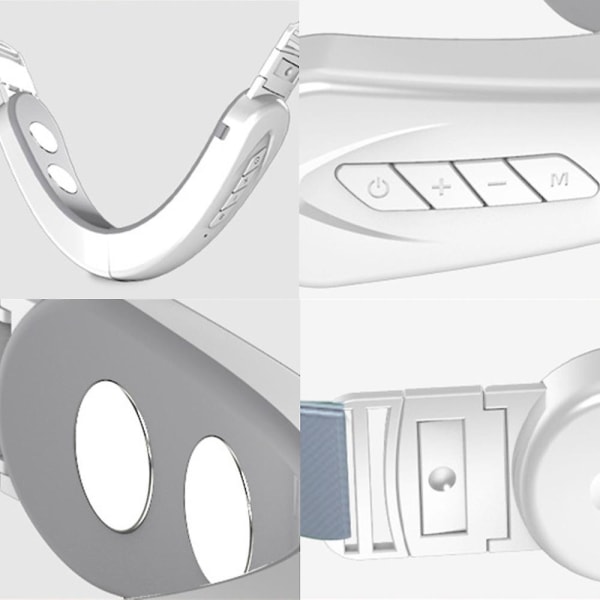 V-face Belt Facial Lifting Slimming Massager Dobbelthake Fjerning Maskin Usb Lading White